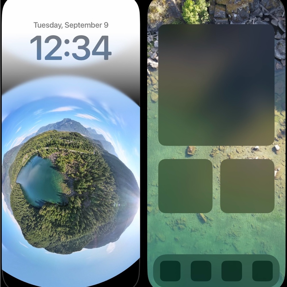DJI Aerial Landscape Art with Blue and Green Hues